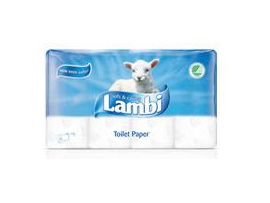 LAMBI tualetinis popierius, 3 sluoksniai, 8 ritinėliai