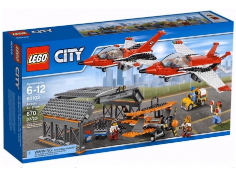 LEGO City Airport Oro uosto lėktuvų pasirodymas, 6-12 m. vaikams (60103) |  Foxshop.lt