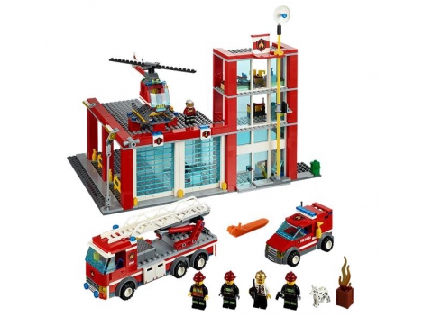 LEGO CITY gaisrinė stotis, 6-12 metų vaikams (60004) | Foxshop.lt