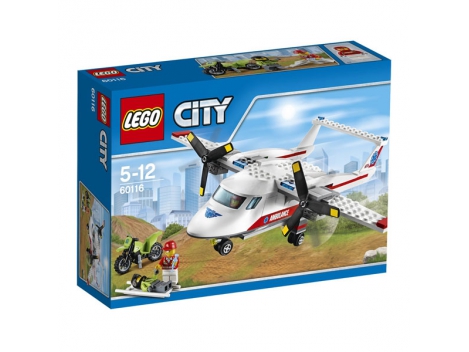 LEGO City Great Vehicles Greitosios pagalbos lėktuvas, 5-12 m. vaikams  (60116) | Foxshop.lt