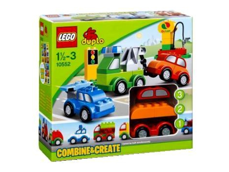 LEGO DUPLO Sukurk savo automobilį, 1,5-3 metų vaikams (10552) | Foxshop.lt