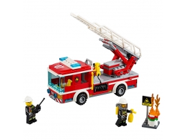 LEGO City Fire Ugniagesių automobilis su kopėčiomis, 5-12 m. vaikams (60107)