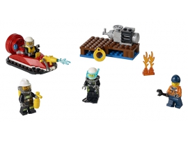 LEGO City Fire Ugniagesių rinkinys pradedantiesiems, 5-12 m. vaikams (60106)