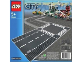 LEGO city gatvės ir sankryžos lentelės (7280)
