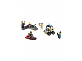 LEGO City Police Kalėjimo salos rinkinys pradedantiesiems, 5-12 m. vaikams (60127)