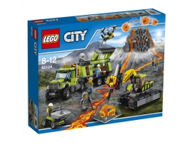 LEGO City Volcano Explorers Vulkano tyrinėjimų bazė, 8-12 m. vaikams (60124)
