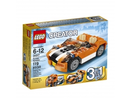 LEGO Creator Oranžinis lenktynių automobilis, 6-12 metų vaikams (31017)