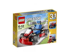 LEGO Creator Raudonas greitaeigis kartingas, 6-12 m. vaikams (31030)