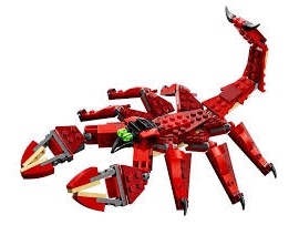 LEGO Creator Raudonos būtybės, 7-12 m. vaikams (31032)