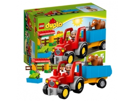 LEGO Duplo Žemės ūkio traktorius, 2-5 metų vaikams (10524)