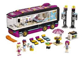 LEGO Friends Muzikos žvaigždės gastrolių autobusas, 8-12 m. vaikams (41106)