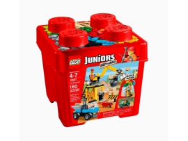 LEGO Juniors Konstruktorius statybų aikštelė, 160 detalių, 4-7 metų vaikams (10667)