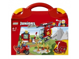 LEGO Juniors Ugniagesių rinkinys lagaminėlyje, 4-7 metų vaikams (10685)