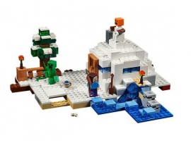 LEGO Minecraft Sniego slėptuvė, vaikams nuo 8 m. (21120)