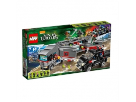 LEGO Ninja Turtles TM konstruktorius PABĖGIMAS SUNKVEŽIMIU PER SNIEGĄ, 7-14 m. vaikams (79116)