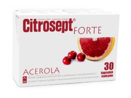 LENGVAI PASISAVINAMO VITAMINO C ŠALTINIS maisto papildas Citrosept Forte Acerola, 30 kaps.