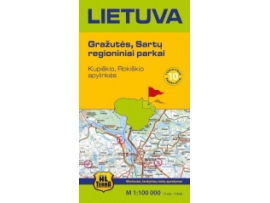 Lietuva. Gražutės, Sartų regioniniai parkai. Turistinis žemėlapis Nr. 10