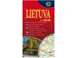 Lietuva. Kelių žemėlapis. 1:1 000 000
