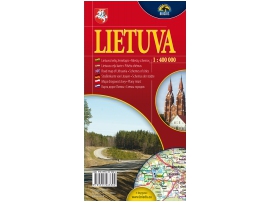 Lietuva. Kelių žemėlapis. 1:400 000