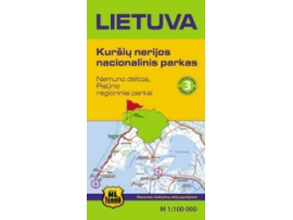 Lietuva. Kuršių Nerijos nacionalinis parkas (turistinis žemėlapis)