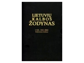 Lietuvių kalbos žodynas I-XX, 1942-2002 (elektroninis leidimas)