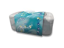 LINTEO Satin drėgnas tualetinis popierius su ramunėlių ekstraktu, 70vnt (su dėžute)