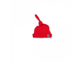 MEDVILNINĖ kepurė Moo, raudonos spalvos, nuo 0-6 mėn., Baby Corner