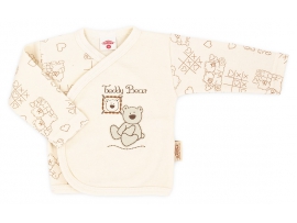 MEDVILNINIAI marškinėliai kūdikiams ILGOMIS RANKOVĖMIS - 56 dydis, Teddy Bear, Makoma (0094)