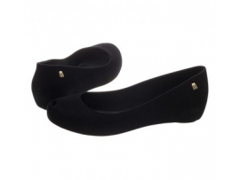 Melissa Ultragirl Flocked AD 31835/01003 Black (ML21-a) bateliai