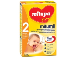 MILUPA Milumil 2 pradinio maitinimo pieno mišnys kūdikiams nuo 6mėn, grynasis kiekis 350 g