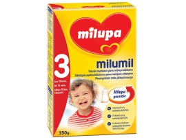 MILUPA Milumil 3 tolesnio maitinimo pieno mišinys kūdikiams nuo 10mėn, grynasis kiekis 350 g