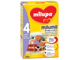 MILUPA Milumil 4 tolesnio maitinimo pieno mišinys, mažiems vaikams nuo 12 mėn, grynasis kiekis 350 g