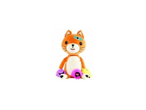 Minkštas žaislas „Katė“ su jausmais ir knygele | Foxshop.lt