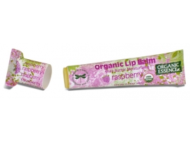 MINKŠTINANTIS lūpų balzamas su aviečių eteriniais aliejais Organic Essence, 6 g