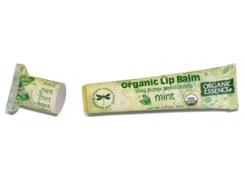 MINKŠTINANTIS lūpų balzamas su mėtų eteriniais aliejais Organic Essence, 6 g