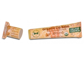 MINKŠTINANTIS lūpų balzamas su migdolų eteriniais aliejais Organic Essence, 6 g