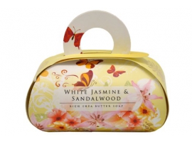 Muilas dovanoms WHITE JASMINE & SANDALWOOD, English Soap, 260 g