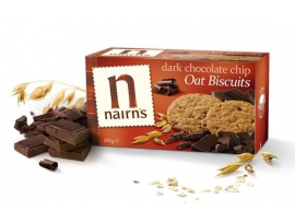 NAIRN'S avižiniai sausainiai su juoduoju šokoladu,200g