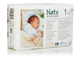 NATURE BABYCARE ekologiškos sauskelnės, 1 Newborn (2-5 kg), 26vnt.,