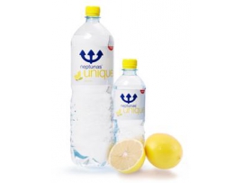 NEPTŪNAS unique Lemon gazuotas stalo vanduo, 0,5L
