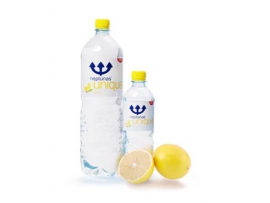 NEPTŪNAS unique Lemon gazuotas stalo vanduo, 1,5L