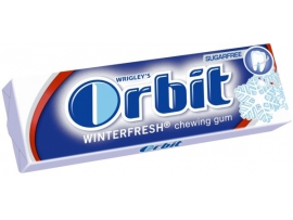 ORBIT Winterfresh kramtomoji guma, 14 g