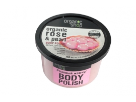ORGANIC SHOP Rose & Pearl šveitiklis kūnui, 250 ml