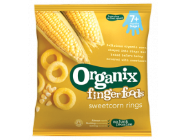 ORGANIX ekologiški  kukurūzų žiedeliai, kūdikiams nuo 7mėn, neto masė 20g