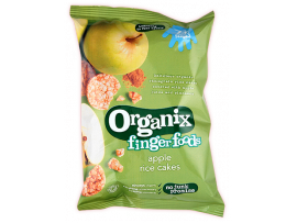 ORGANIX ekologiški ryžių traškučiai su obuoliais ir cinamonu, kūdikiams nuo 7 mėn, 50g