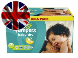 PAMPERS Baby-Dry sauskelnės 3 dydis (4-9kg) GIGA Pack 141 vnt.