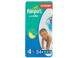 PAMPERS Baby-dry  sauskelnės 4 dydis (7-18kg), MEGA pack 86vnt