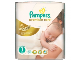 PAMPERS Premium Care sauskelnės 1 Newborn (2-5kg) 78vnt.