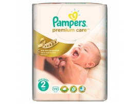 PAMPERS Premium Care sauskelnės 2 mini (3-6kg) 72vnt.