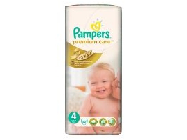 PAMPERS Premium Care sauskelnės 4 maxi (7-14kg) 52vnt.
